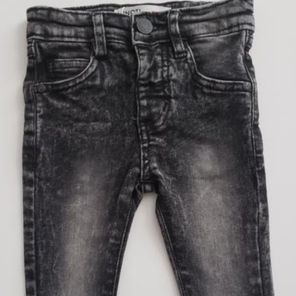 Toddler Charcoal Distressed Jeans